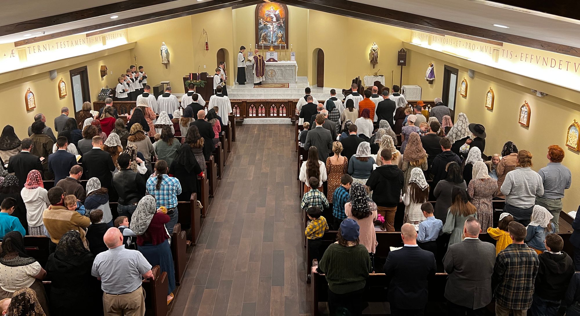 Interior of Most Precious Blood church